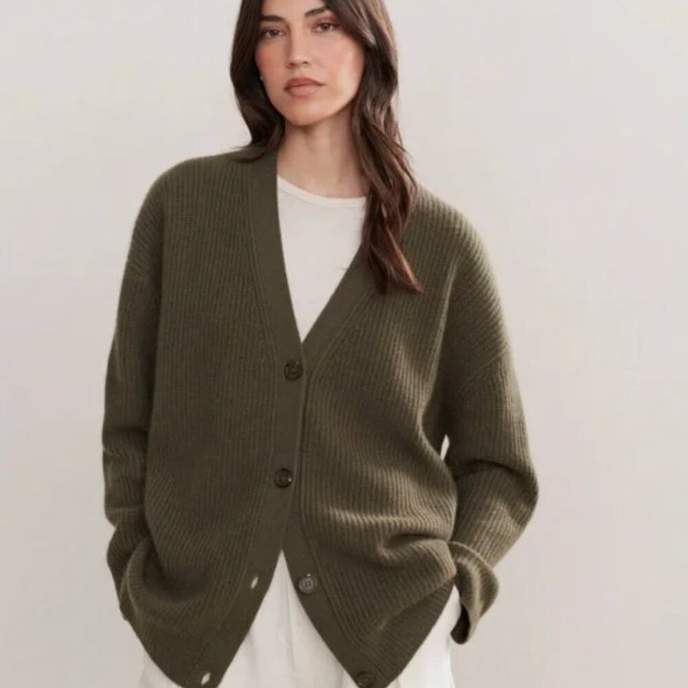 🫒Jenni Kayne Cashmere Cocoon Cardigan, Olive 🫒